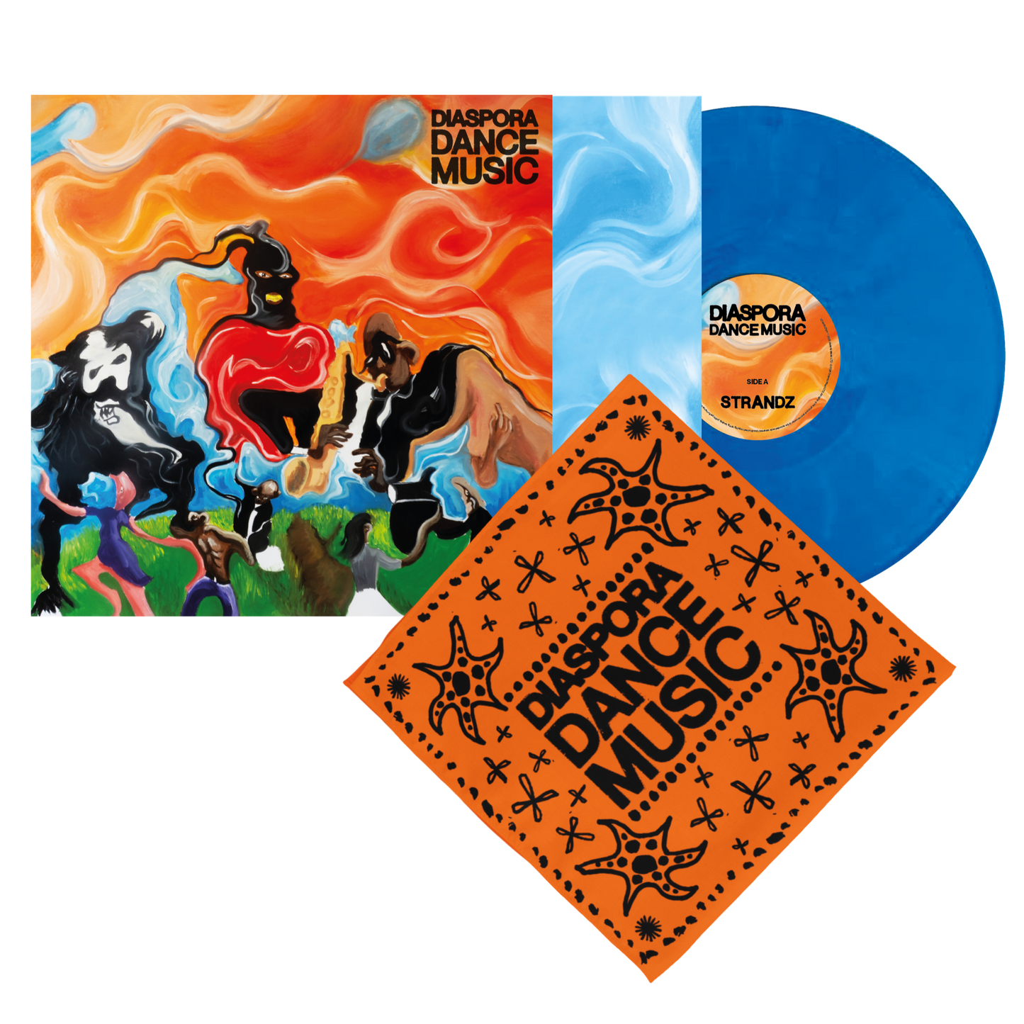 Strandz - Diaspora Dance Music - Sky Blue Vinyl and Bandana