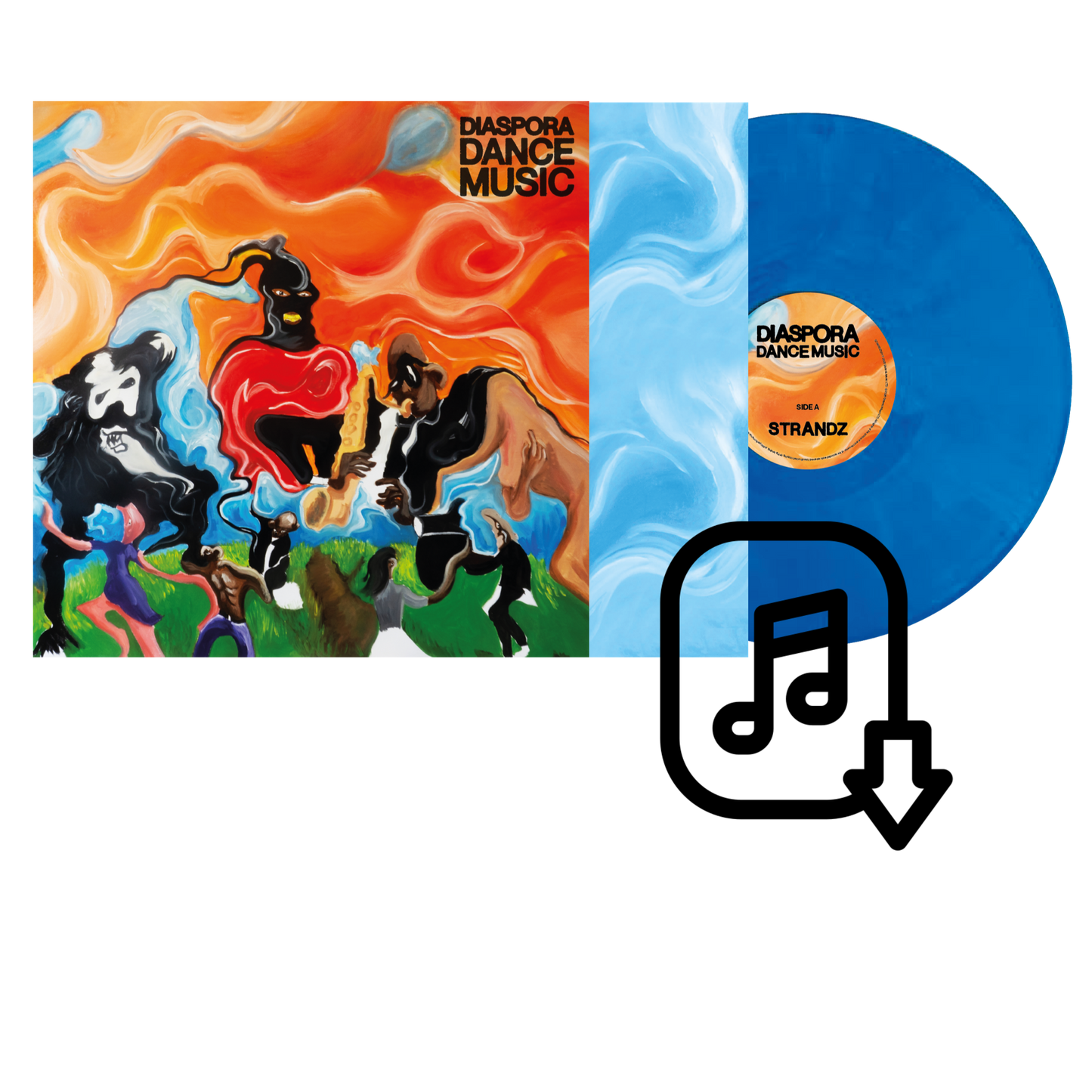 Strandz - Diaspora Dance Music - Sky Blue Vinyl + Digital Download Album